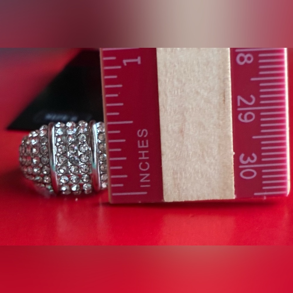 Guess Silver and Crystal Embellished Ring - Picture 8 of 8